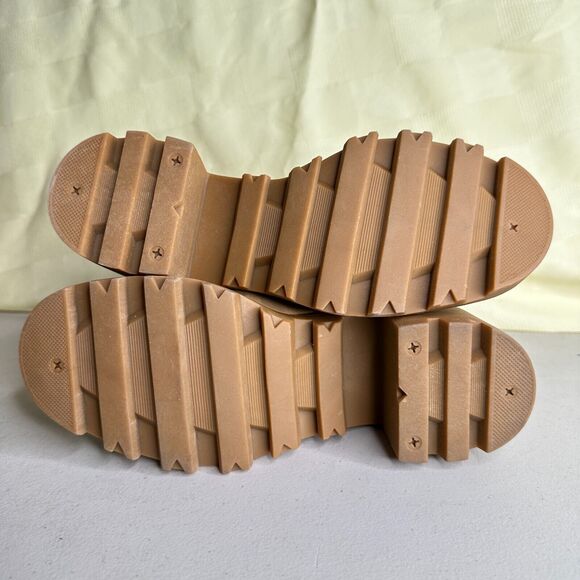 Madden Girl Dillan Combat Boots Lace Up Brown Side Zip Women's Size 5.5 NWB - Picture 9 of 12